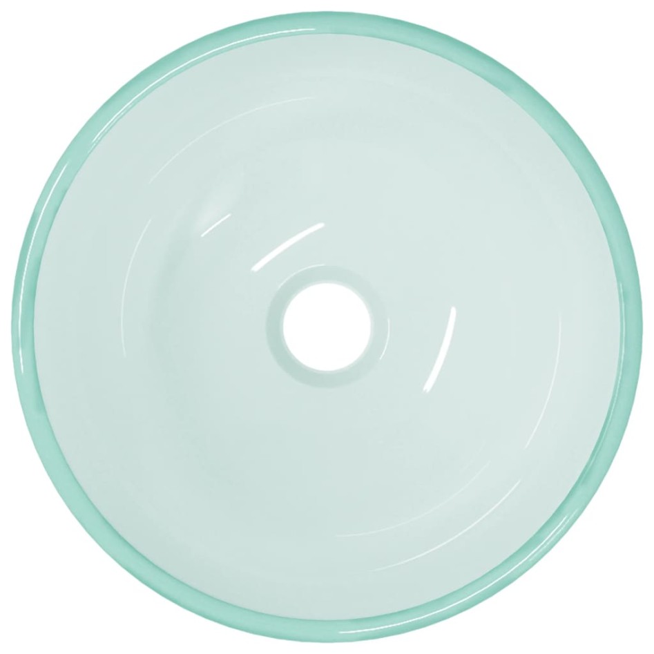 Lavabo de vidrio templado esmerilado 30x12