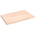 Tablero de mesa madera maciza roble borde natural 60x40x2