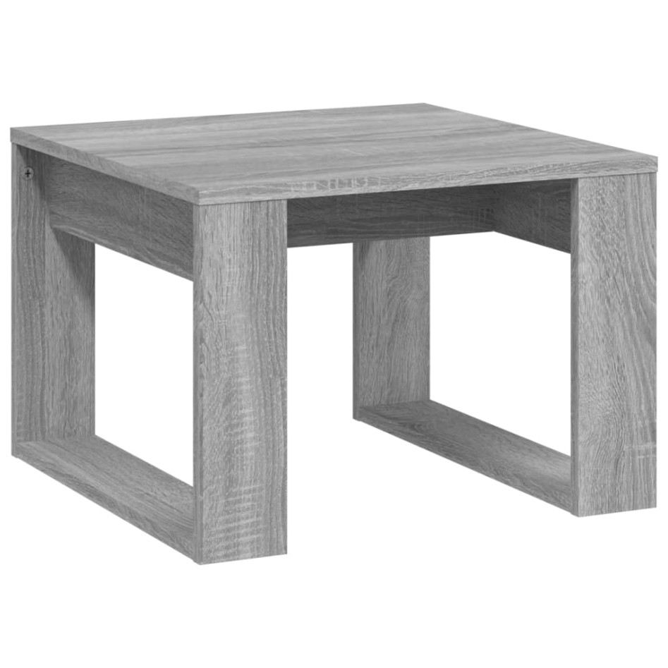 Mesa auxiliar madera contrachapada gris Sonoma 50x50x35