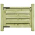 Puerta de jardín madera de pino impregnada verde 100x75