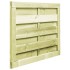 Puerta de jardín madera de pino impregnada verde 100x75