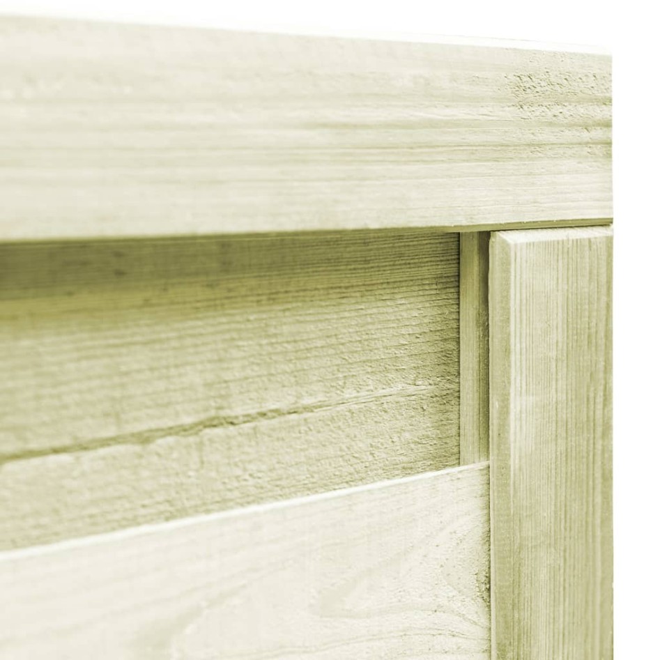 Puerta de jardín madera de pino impregnada verde 100x75