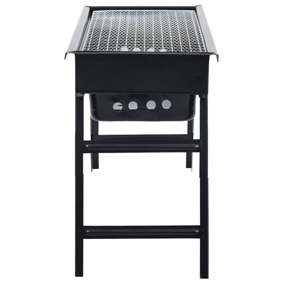 Barbacoa portátil para camping de acero 60x22,5x33
