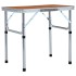 Mesa de camping plegable aluminio 60x45