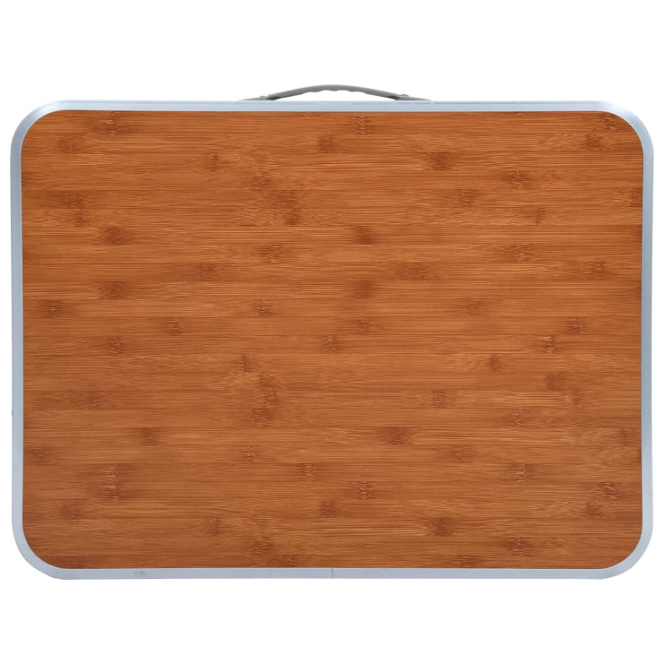 Mesa de camping plegable aluminio 60x45