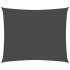 Toldo de vela rectangular tela Oxford gris antracita 3x4