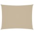 Toldo de vela rectangular tela Oxford beige 3x4,5