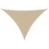 Toldo de vela triangular tela Oxford beige 4x4x5,8