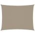 Toldo de vela rectangular tela Oxford gris taupe 2,5x3,5