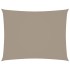 Toldo de vela rectangular tela Oxford gris taupe 3x4