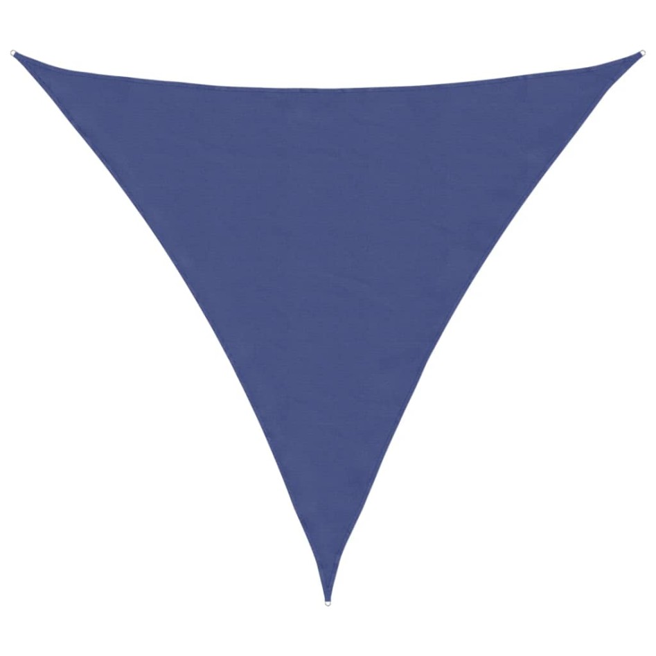 Toldo de vela triangular tela Oxford azul 4x4x4