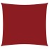 Toldo de vela cuadrado tela Oxford rojo 3,6x3,6