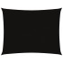 Toldo de vela rectangular tela Oxford negro 3x4