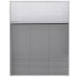 Mosquitera plisada para ventanas aluminio 80x100cm com