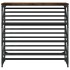 Mueble zapatero madera de ingeniería roble ahumado 90x30x85