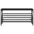 Mueble zapatero de madera de ingeniería negro 90x30x45
