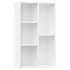 Estantería/Aparador madera contrachapada blanco 50x25x80