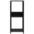Estantería pequeña madera de ingeniería negro 33,5x39,6x79,7