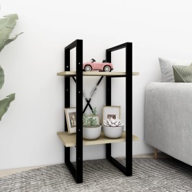 Estantería de 2 niveles contrachapada roble Sonoma 40x30x70