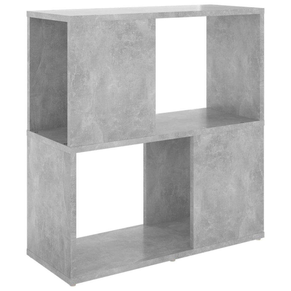 Librería de madera contrachapada gris hormigón 60x24x63