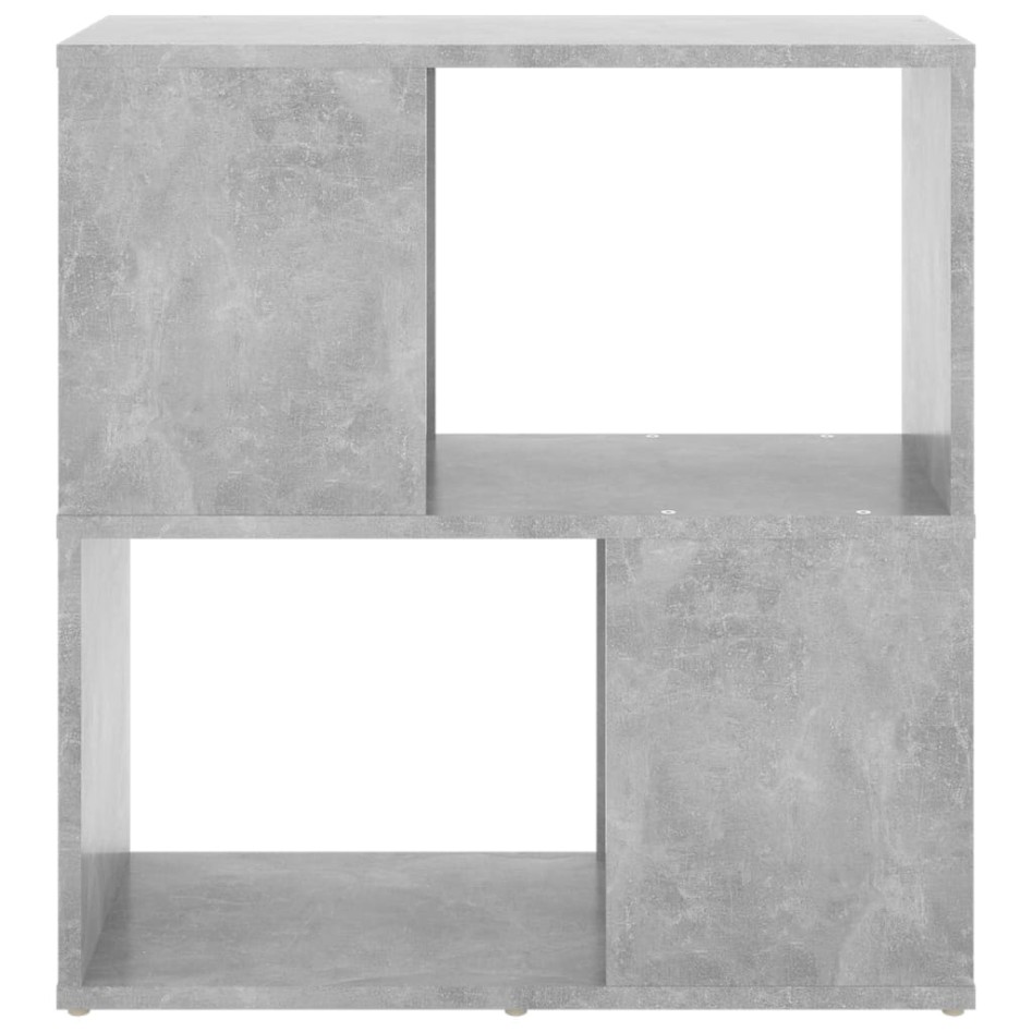 Librería de madera contrachapada gris hormigón 60x24x63