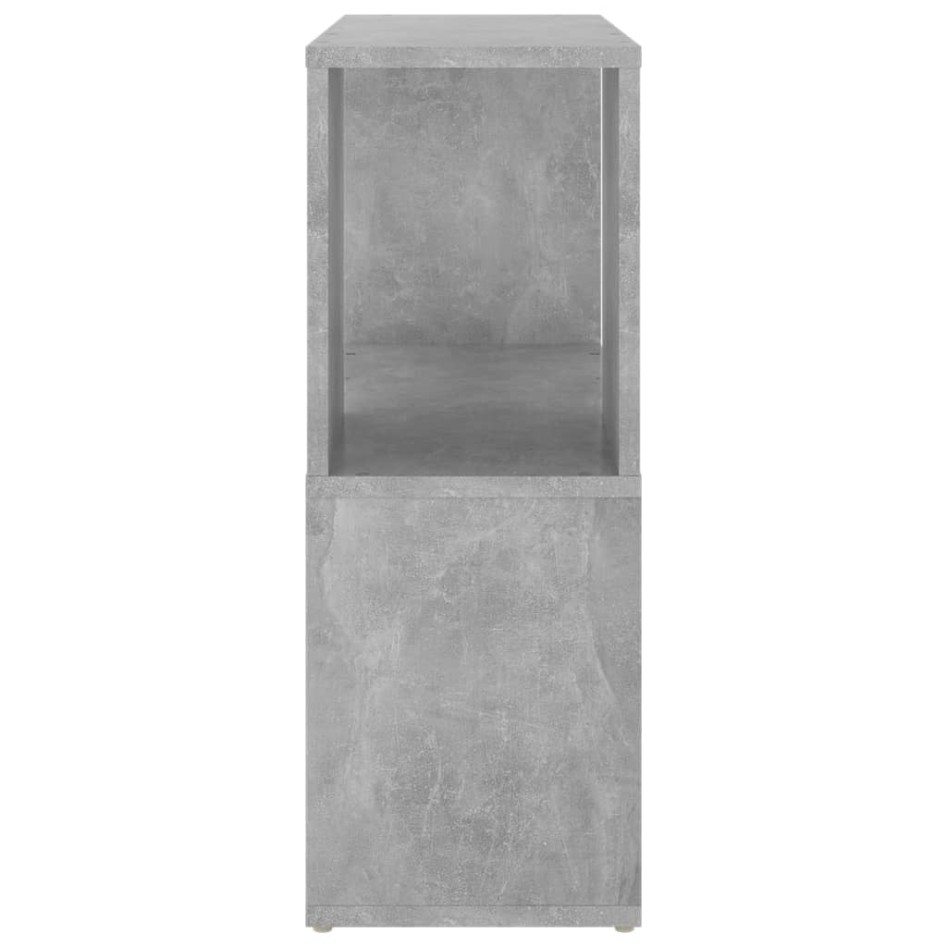 Librería de madera contrachapada gris hormigón 60x24x63