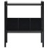 Estantería de 2 niveles madera de ingeniería negro 52x28x59