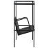 Estantería de 2 niveles madera de ingeniería negro 52x28x59