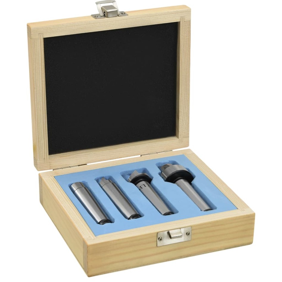 Contrapuntos para torno de madera 4 piezas acero