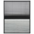 Mosquitera plisada para ventanas contra el sol aluminio