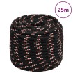 Cuerda de barco polipropileno negra 18 mm 25 m