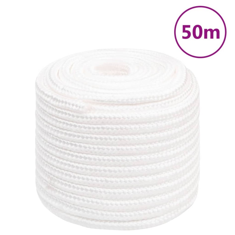 Cuerda de barco polipropileno blanco intenso 16 mm 50