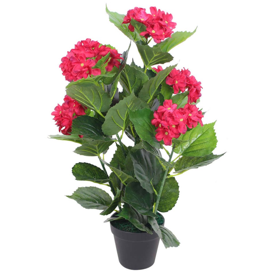 Planta artificial hortensia con macetero 60 cm