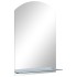 Espejo de pared con estante de vidrio templado 40x60