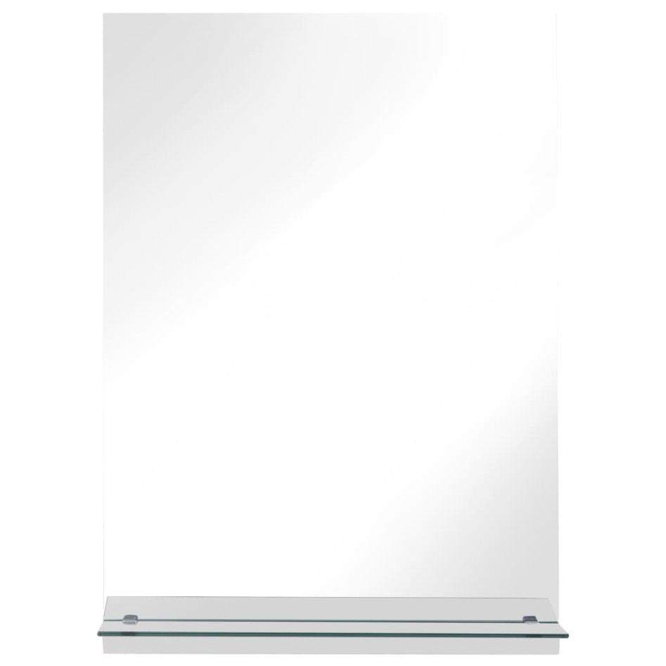 Espejo de pared con estante de vidrio templado 40x60