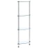 Estantería 4 niveles cristal templado transparente 30x30x100