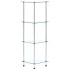 Estantería 4 niveles cristal templado transparente 30x30x100