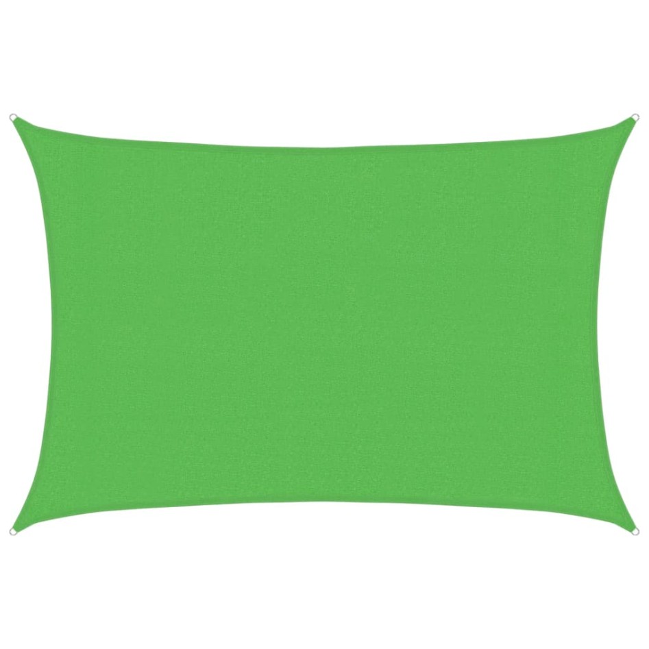 Toldo de vela HDPE verde claro 160 g/m² 3x4