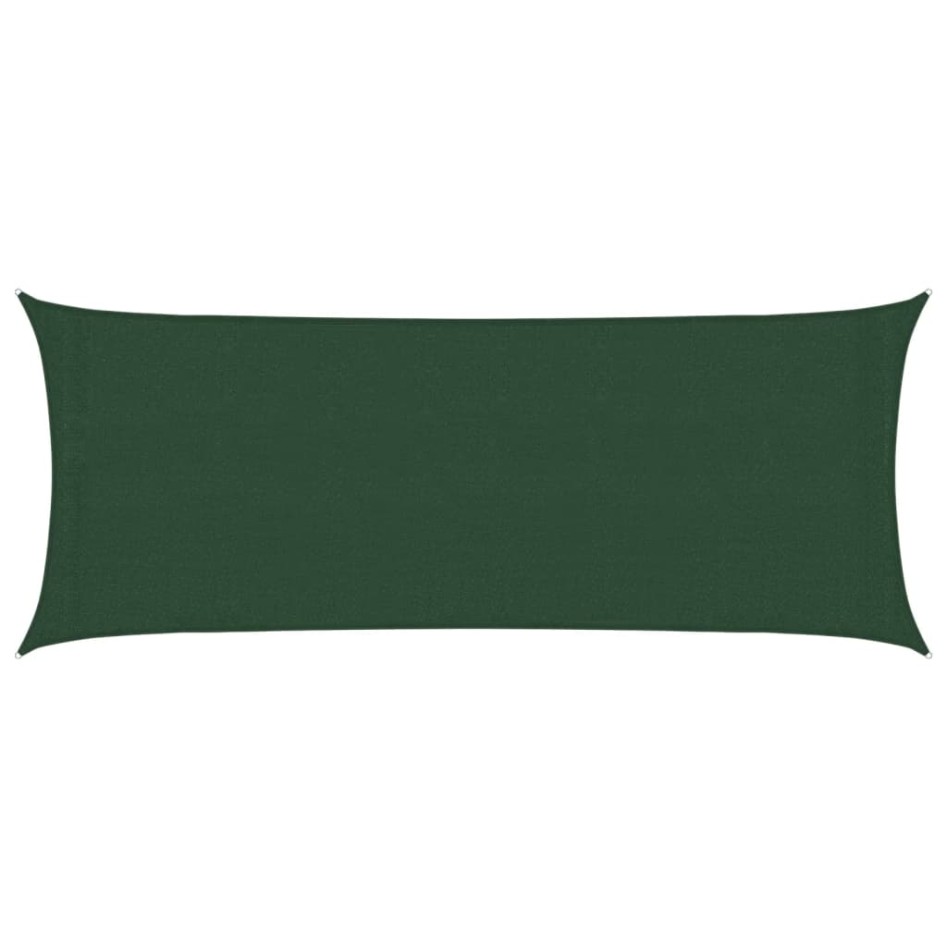 Toldo de vela verde oscuro HDPE 160 g/m² 2x5