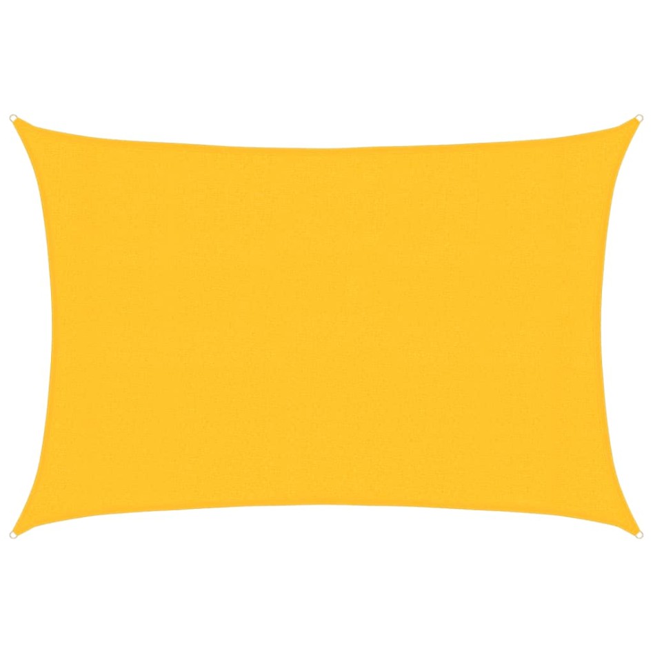 Toldo de vela amarillo HDPE 160 g/m² 3x4,5