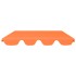 Dosel de repuesto columpio de jardín naranja 188/168x145/110
