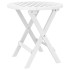 Mesa de jardín plegable madera maciza de acacia blanco Ø 46
