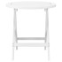 Mesa de jardín plegable madera maciza de acacia blanco Ø 46