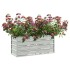 Arriate de acero galvanizado plateado 100x40x45
