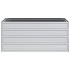 Arriate de acero galvanizado plateado 100x40x45