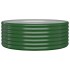 Jardinera arriate acero recubrimiento polvo verde 100x100x36