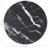 Tablero de mesa diseño mármol vidrio templado negro Ø60x0,8
