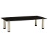 Mueble para TV de vidrio templado negro 60x35x17