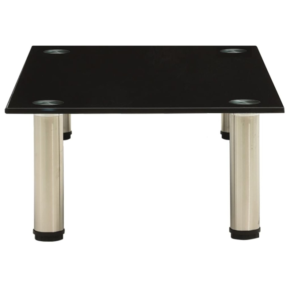 Mueble para TV de vidrio templado negro 60x35x17