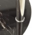 Mesa auxiliar 2 niveles vidrio transparente negro mármol